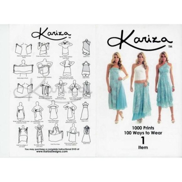 NWT Kariza Magic Wrap Skirt Convertible Dress One Size Boho Metallic Maximalist - Picture 12 of 12